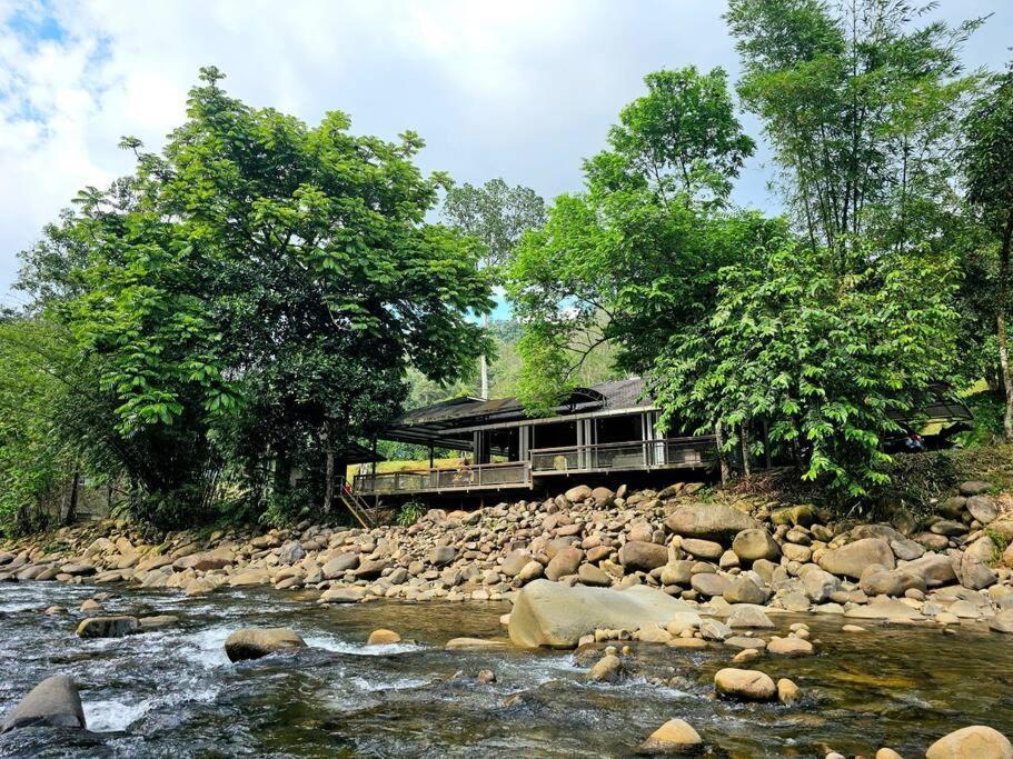 Rugading Riverside Near Kota Kinabalu. Kampong Rugarding